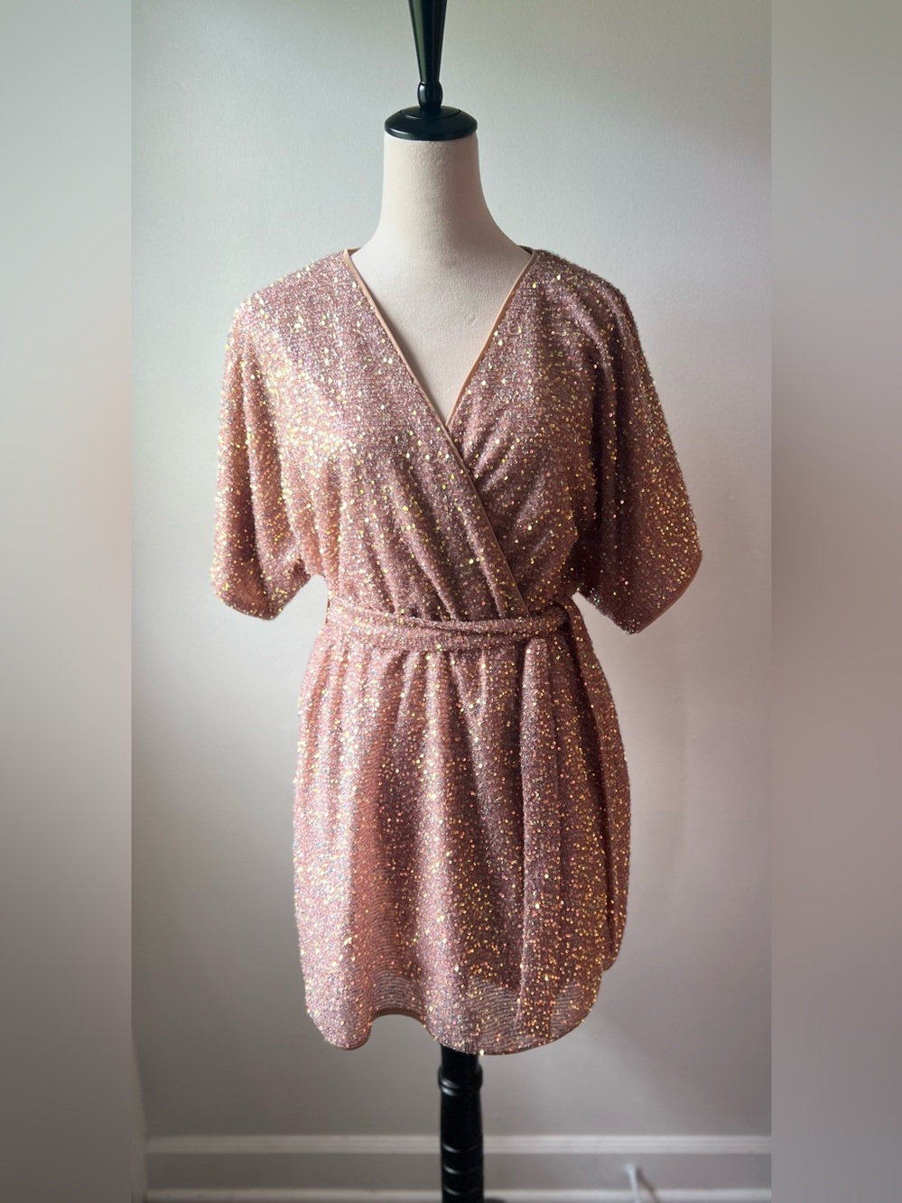 SHEIN Rose Gold Homecoming Dress